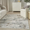 Nourison Glam GLM23 Grey Multicolor Area Rug Corner Image