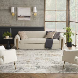 Nourison Glam GLM23 Grey Multicolor Area Rug Room Image Feature