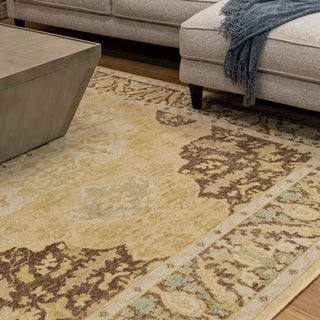 Karastan Artemisia Gloriosa Gold Area Rug by Bobby Berk Lifestyle Image Feature