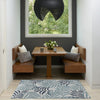 Nourison Garden Oasis GOA01 Blue Area Rug Corner Image