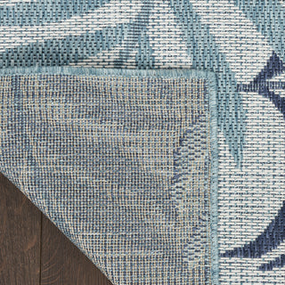 Nourison Garden Oasis GOA01 Blue Area Rug Corner Image