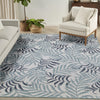 Nourison Garden Oasis GOA01 Blue Area Rug Corner Image