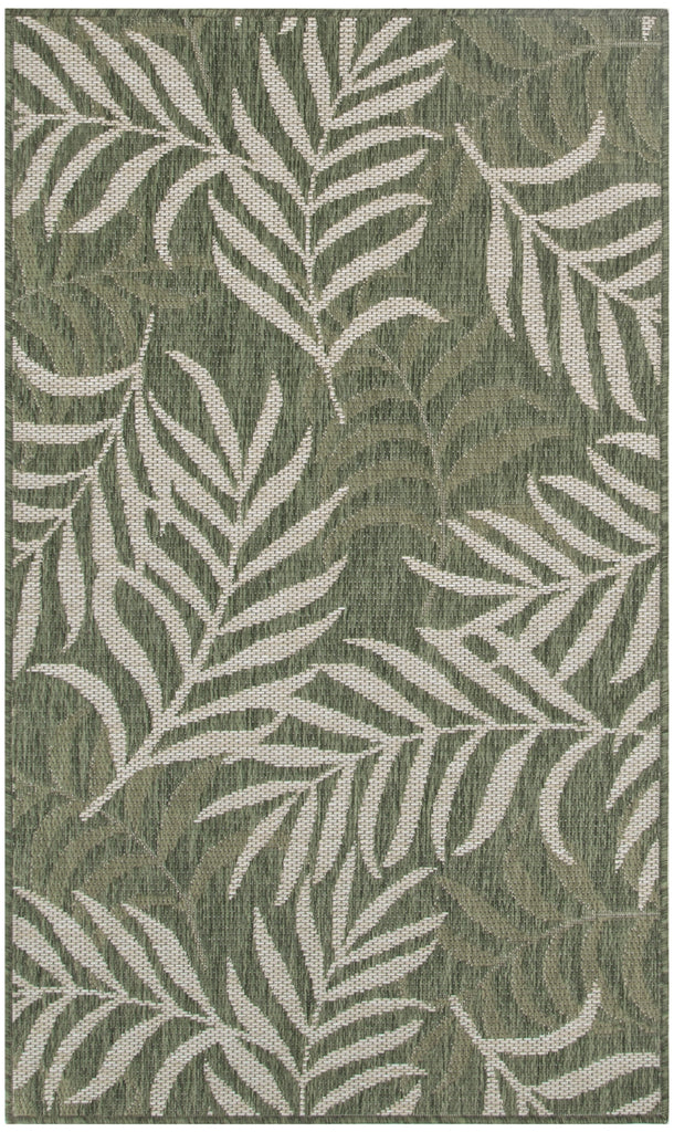 Nourison Garden Oasis GOA01 Green Ivory Area Rug main image