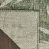 Nourison Garden Oasis GOA01 Green Ivory Area Rug Corner Image