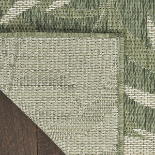 Nourison Garden Oasis GOA01 Green Ivory Area Rug Corner Image