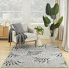 Nourison Garden Oasis GOA01 Grey Area Rug Room Image Feature