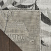 Nourison Garden Oasis GOA01 Grey Area Rug Corner Image