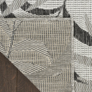 Nourison Garden Oasis GOA01 Grey Area Rug Corner Image