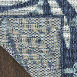 Nourison Garden Oasis GOA01 Navy Area Rug Corner Image