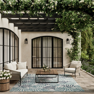 Nourison Garden Oasis GOA01 Blue Area Rug 