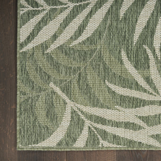 Nourison Garden Oasis GOA01 Green Ivory Area Rug 