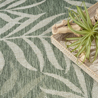 Nourison Garden Oasis GOA01 Green Ivory Area Rug 