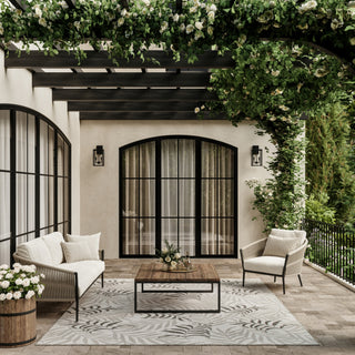 Nourison Garden Oasis GOA01 Grey Area Rug 