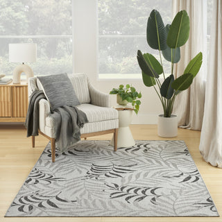 Nourison Garden Oasis GOA01 Grey Area Rug 