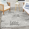 Nourison Garden Oasis GOA01 Grey Area Rug 