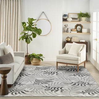 Nourison Garden Oasis GOA01 Grey Area Rug 
