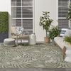 Nourison Garden Oasis GOA01 Ivory Green Area Rug 