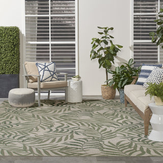 Nourison Garden Oasis GOA01 Ivory Green Area Rug 