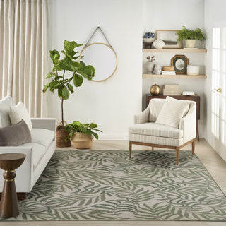 Nourison Garden Oasis GOA01 Ivory Green Area Rug 