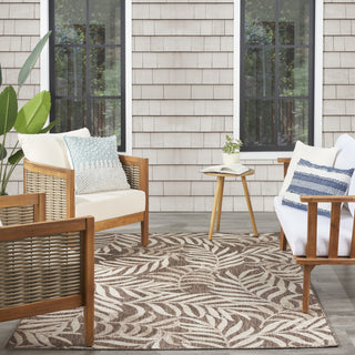 Nourison Garden Oasis GOA01 Mocha Area Rug 