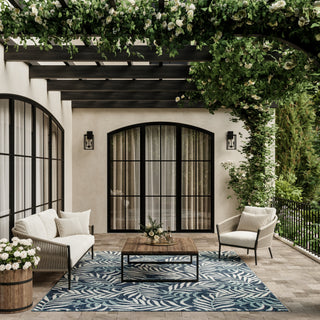 Nourison Garden Oasis GOA01 Navy Area Rug 