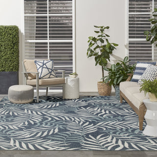 Nourison Garden Oasis GOA01 Navy Area Rug 