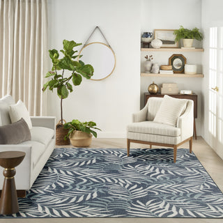 Nourison Garden Oasis GOA01 Navy Area Rug 