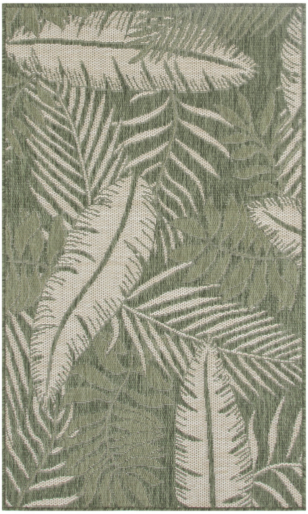 Nourison Garden Oasis GOA02 Green Ivory Area Rug main image