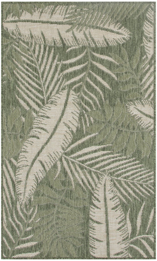 Nourison Garden Oasis GOA02 Green Ivory Area Rug main image