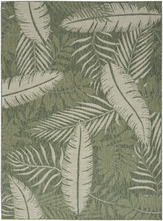 Nourison Garden Oasis GOA02 Green Ivory Area Rug Main Image