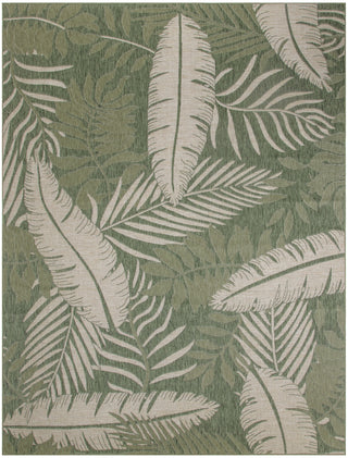 Nourison Garden Oasis GOA02 Green Ivory Area Rug Main Image