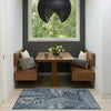 Nourison Garden Oasis GOA02 Navy Area Rug Corner Image