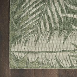 Nourison Garden Oasis GOA02 Green Ivory Area Rug 