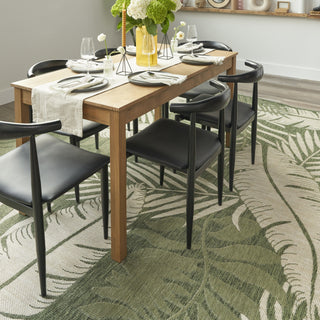 Nourison Garden Oasis GOA02 Green Ivory Area Rug 