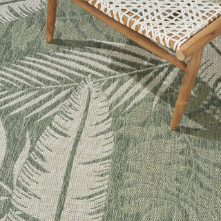 Nourison Garden Oasis GOA02 Green Ivory Area Rug 