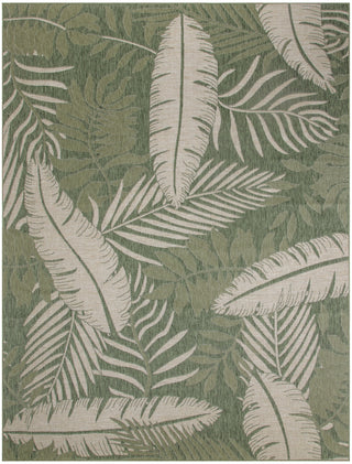 Nourison Garden Oasis GOA02 Green Ivory Area Rug 