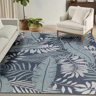 Nourison Garden Oasis GOA02 Navy Area Rug 