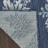 Nourison Garden Oasis GOA03 Navy Area Rug Corner Image