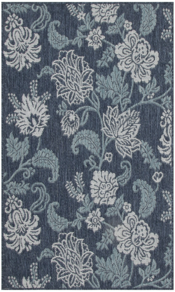 Nourison Garden Oasis GOA03 Navy Area Rug main image