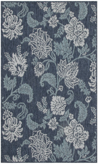 Nourison Garden Oasis GOA03 Navy Area Rug main image