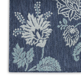 Nourison Garden Oasis GOA03 Navy Area Rug T' R