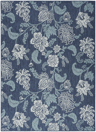 Nourison Garden Oasis GOA03 Navy Area Rug 