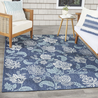 Nourison Garden Oasis GOA03 Navy Area Rug 