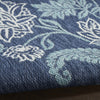 Nourison Garden Oasis GOA03 Navy Area Rug 