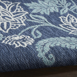 Nourison Garden Oasis GOA03 Navy Area Rug 