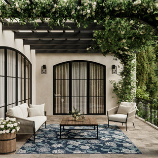 Nourison Garden Oasis GOA03 Navy Area Rug 