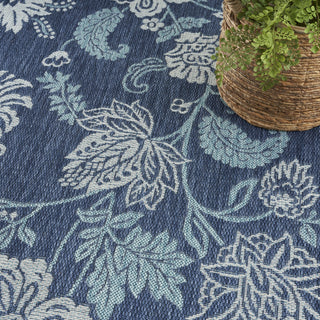 Nourison Garden Oasis GOA03 Navy Area Rug 