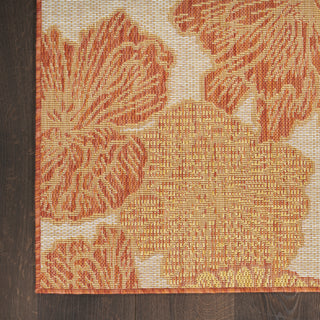 Nourison Garden Oasis GOA04 Coral Area Rug Detail Image