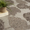 Nourison Garden Oasis GOA04 Natural Area Rug Corner Image