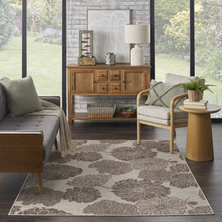 Nourison Garden Oasis GOA04 Natural Area Rug Corner Image